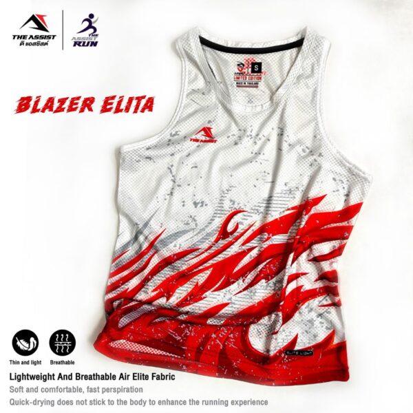 เสื้อวิ่งดิแอสซิสต์ เสื้อคร๊อป ออกกำลังกาย รุ่น BlazerElita-theassistrun