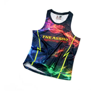 เสื้อวิ่ง เสื้อกล้าม เสื้อคอกลม ออกกำลังกาย รุ่น Lightning Fast
