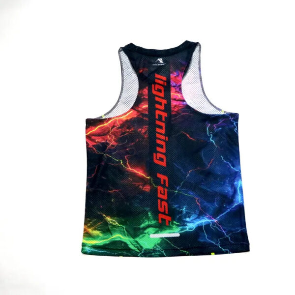 เสื้อวิ่ง เสื้อกล้าม เสื้อคอกลม ออกกำลังกาย รุ่น Lightning Fast - Image 2