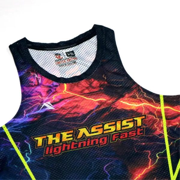 เสื้อวิ่ง เสื้อกล้าม เสื้อคอกลม ออกกำลังกาย รุ่น Lightning Fast - Image 3