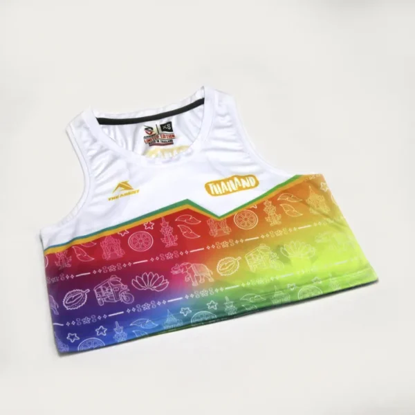 เสื้อวิ่ง เสื้อลำลอง ออกกำลังกาย คอกลม แขนกุด เสื้อกล้าม รุ่น amaz - Image 8