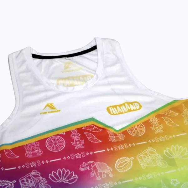 เสื้อวิ่ง เสื้อลำลอง ออกกำลังกาย คอกลม แขนกุด เสื้อกล้าม รุ่น amaz - Image 7