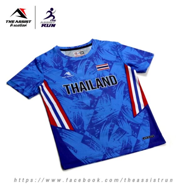 เสื้อวิ่ง เสื้อลำลอง ออกกำลังกาย คอกลม รุ่ง TA-105 Thailand Edition - Image 2