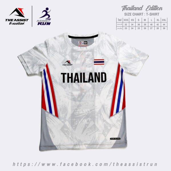 เสื้อวิ่ง เสื้อลำลอง ออกกำลังกาย คอกลม รุ่ง TA-105 Thailand Edition - Image 7