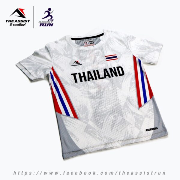 เสื้อวิ่ง เสื้อลำลอง ออกกำลังกาย คอกลม รุ่ง TA-105 Thailand Edition - Image 8