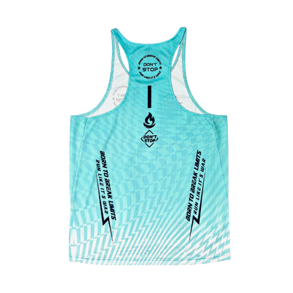 เสื้อวิ่ง เสื้อกล้าม ออกกำเสื้อวิ่ง-ออกกำลังกาย-เสลังกาย รุ่น dont stop สี Glacier Mint - Image 3