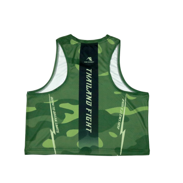 เสื้อวิ่งคร๊อป ออกกำลังกาย เสื้อลำลอง อิลิส รุ่น thailandFight - Image 4