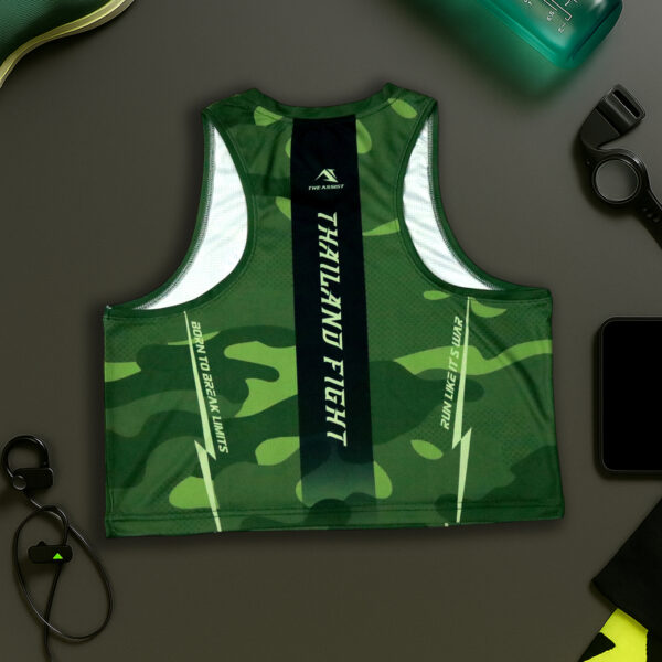 เสื้อวิ่งคร๊อป ออกกำลังกาย เสื้อลำลอง อิลิส รุ่น thailandFight - Image 7