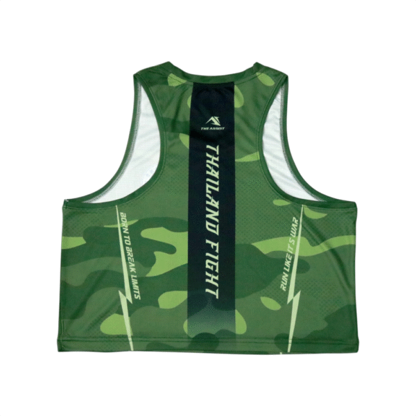 เสื้อวิ่งคร๊อป ออกกำลังกาย เสื้อลำลอง อิลิส รุ่น thailandFight - Image 8