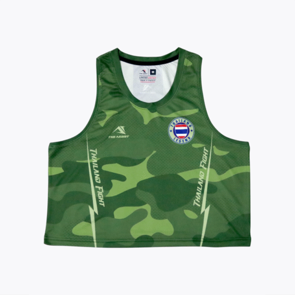 เสื้อวิ่งคร๊อป ออกกำลังกาย เสื้อลำลอง อิลิส รุ่น thailandFight