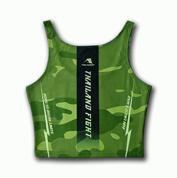 เสื้อวิ่งคร๊อป ออกกำลังกาย เสื้อลำลอง ดิแอสซิสต์ Thailand Fight – Women's Spandex Crop Top - Image 4