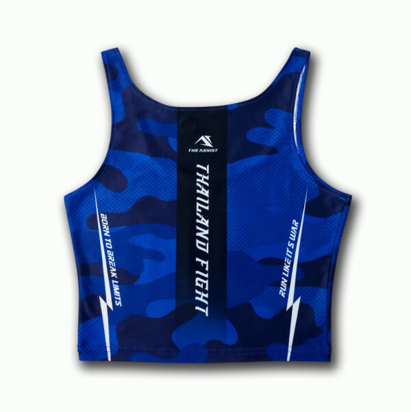 เสื้อวิ่งคร๊อป ออกกำลังกาย เสื้อลำลอง ดิแอสซิสต์ Thailand Fight – Women's Spandex Crop Top - Image 7