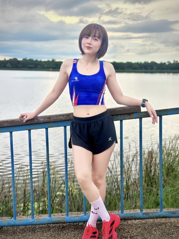 ดิแอสซิสต์ เสื้อวิ่ง เสื้อลำลอง ออกกำลังกาย TA-254 Thunder Strike-Spandex - Image 5