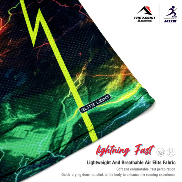 เสื้อวิ่ง เสื้อกล้าม ออกกำลังกาย รุ่น theassist TA202 Lightning Fast