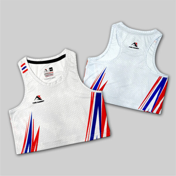เสื้อวิ่ง เสื้อลำลอง ออกกำลังกาย เสื้อ crop TA-209 “Thunder Strike”