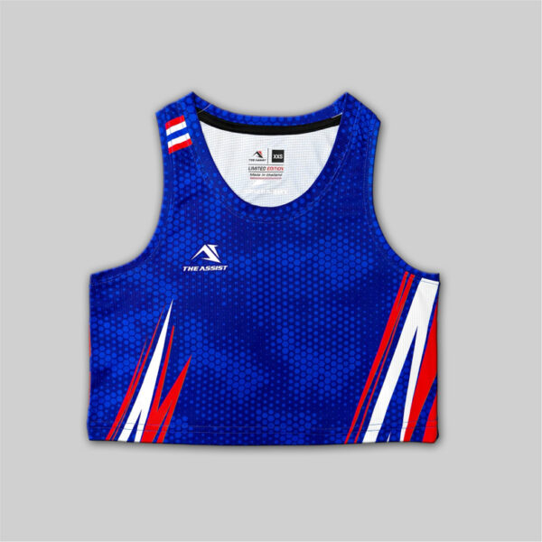 เสื้อวิ่ง เสื้อลำลอง ออกกำลังกาย เสื้อ crop TA-209 “Thunder Strike”
